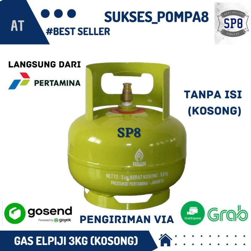 Jual Tabung Gas Elpiji 3kg Kosong Tabung Gas Melon Tanpa Isi Shopee Indonesia 