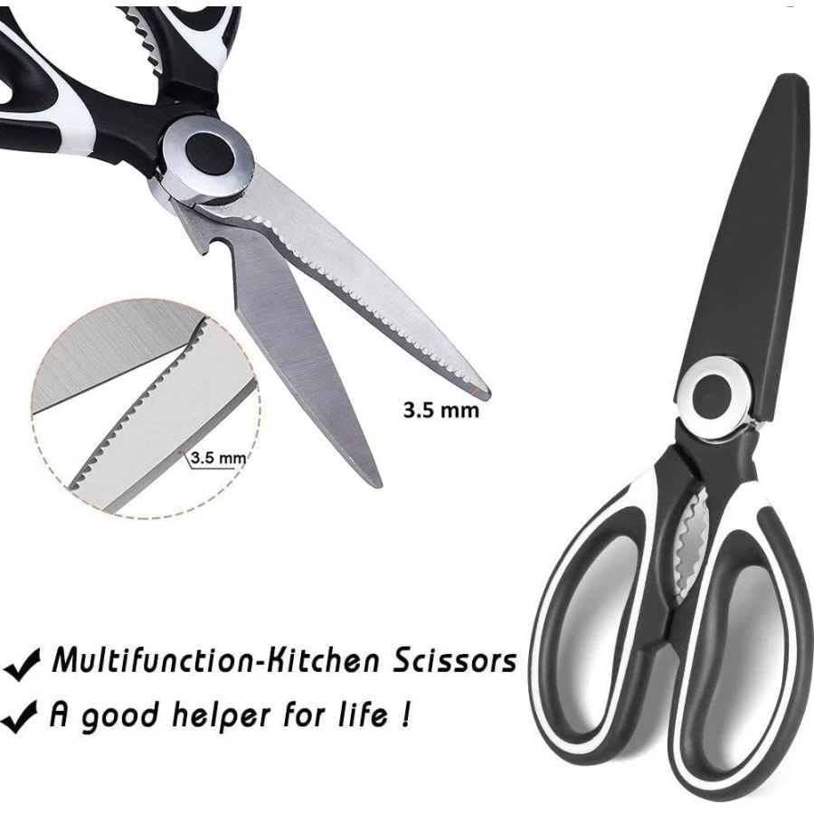 Stainless Steel GUNTING DAPUR Serbaguna Multifungsi - Kitchen Scissors | AutoStock
