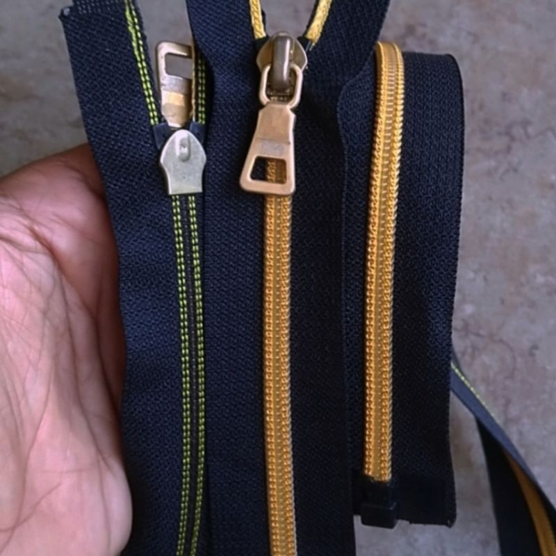 Jual Resleting YKK Zipper Korea Jaket Sweater Gigi Halus Hitam 42 s/d