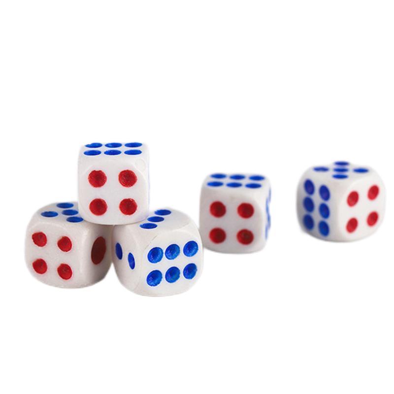 Jual 100Pcs Dadu Plastik Berbagai Ukuran Minicart Dadu Dice Board Game ...