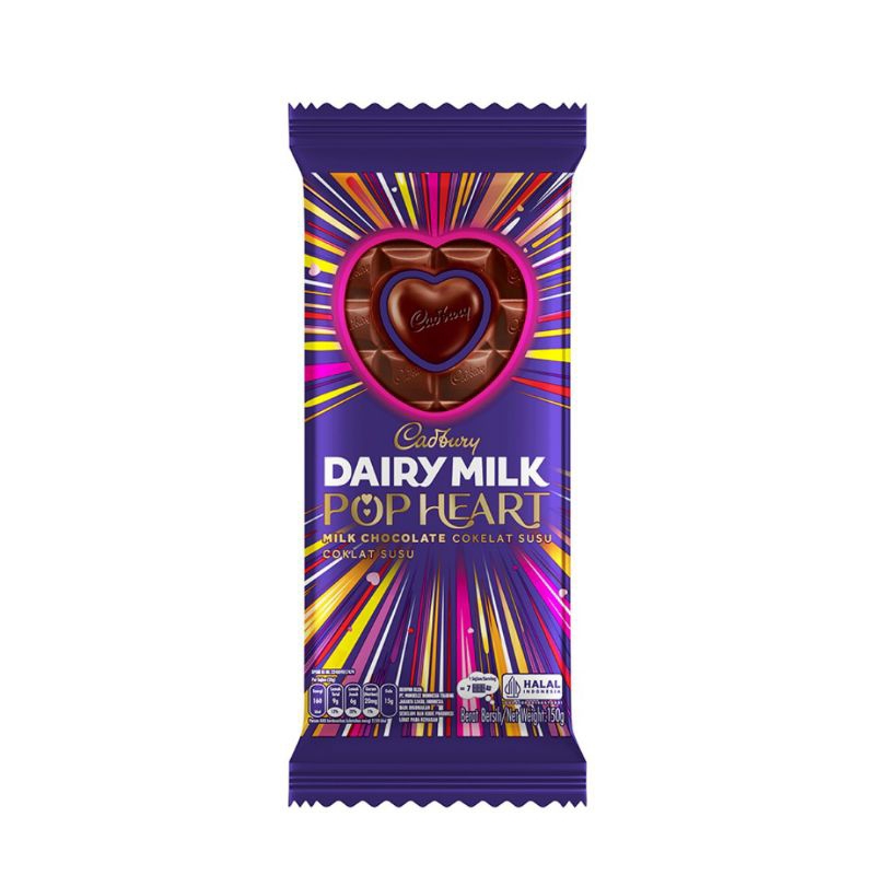 Jual Cadbury dairy milk pop heart 150 g Shopee Indonesia