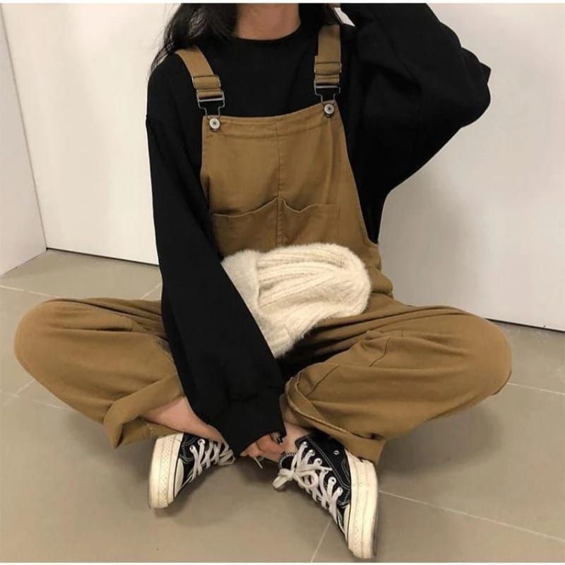 Jual Flow Overall Jumpsuit Wanita Korean Style Baju Kodok Wanita