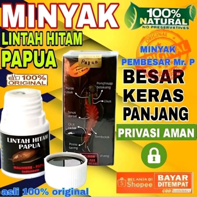 Jual Minyak Lintah Hitam Papua Asli 100 Original Terbaik Minyak