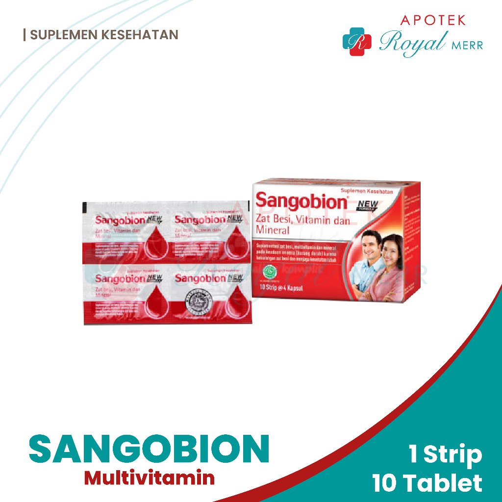 Jual SANGOBION STRIP 10 TABLET Obat Anemia dan Kurang Darah | Shopee