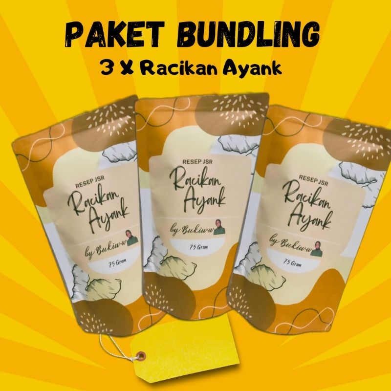 Jual PAKET BUNDLING 3 x RACIKAN AYANK BY BUKIW | Shopee Indonesia