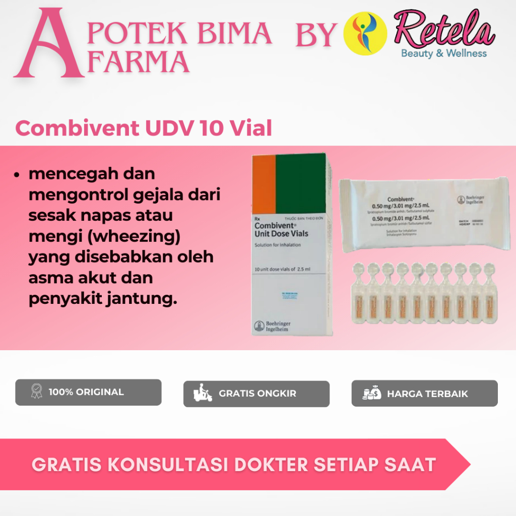 Jual Combivent 2,5Ml UDV 10' Vial | Shopee Indonesia