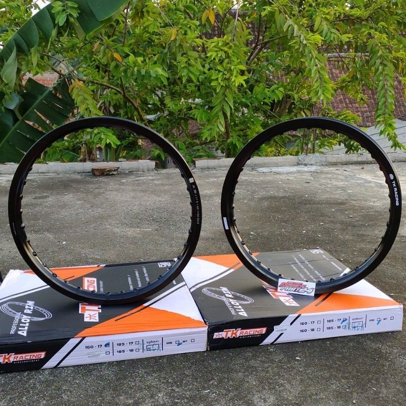 Jual velg TK racing TK bright hitam ukuran 160.185 ring 17 original ...