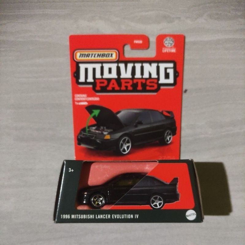 Jual matchbox mitsubishi lancer evolution IV black edition | Shopee ...