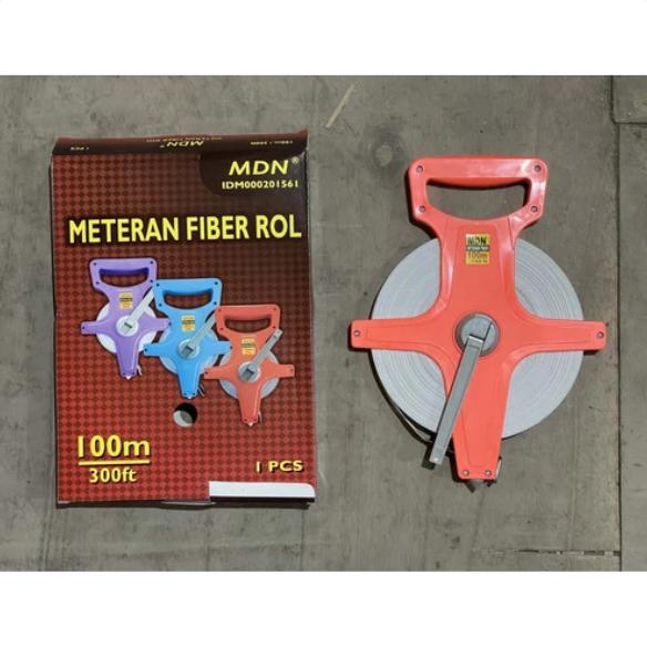 Jual Meteran tanah 100 meter tancap MDN / Roll meter 100m MDN / Meteran ...
