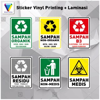 Jual Stiker Sampah Jenis Sampah Stiker Printing Stiker Macam Jenis ...