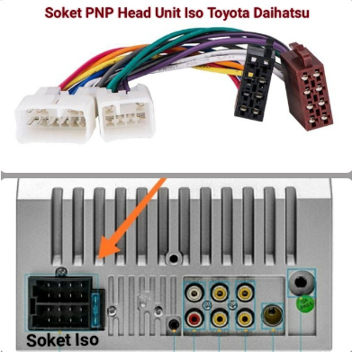 Jual Kabel soket PNP head unit ISO ke Toyota Daihatsu | Shopee Indonesia