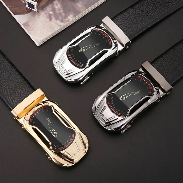 Gesper Kulit Pria Asli IMPORT / Sabuk Pria Kulit Sapi Murni Model Kekinian | AutoStock