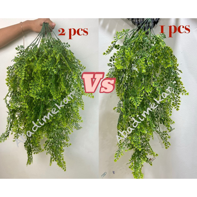 Jual Daun Rambat Juntai Pakis Artificial Daun Juntai Cemara Hias ...