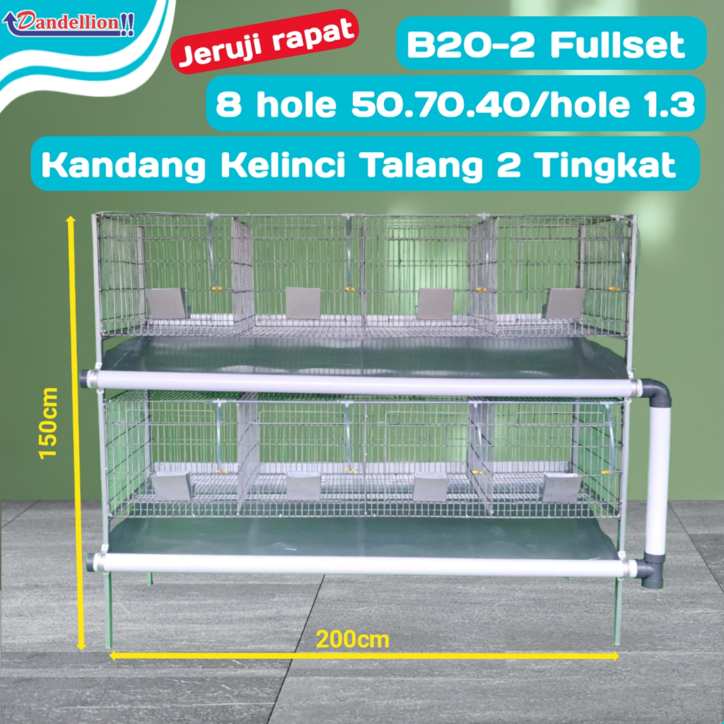 Jual Kandang Hewan peliharaan | Kandang Kelinci Galvanis | Rabbit Cage ...