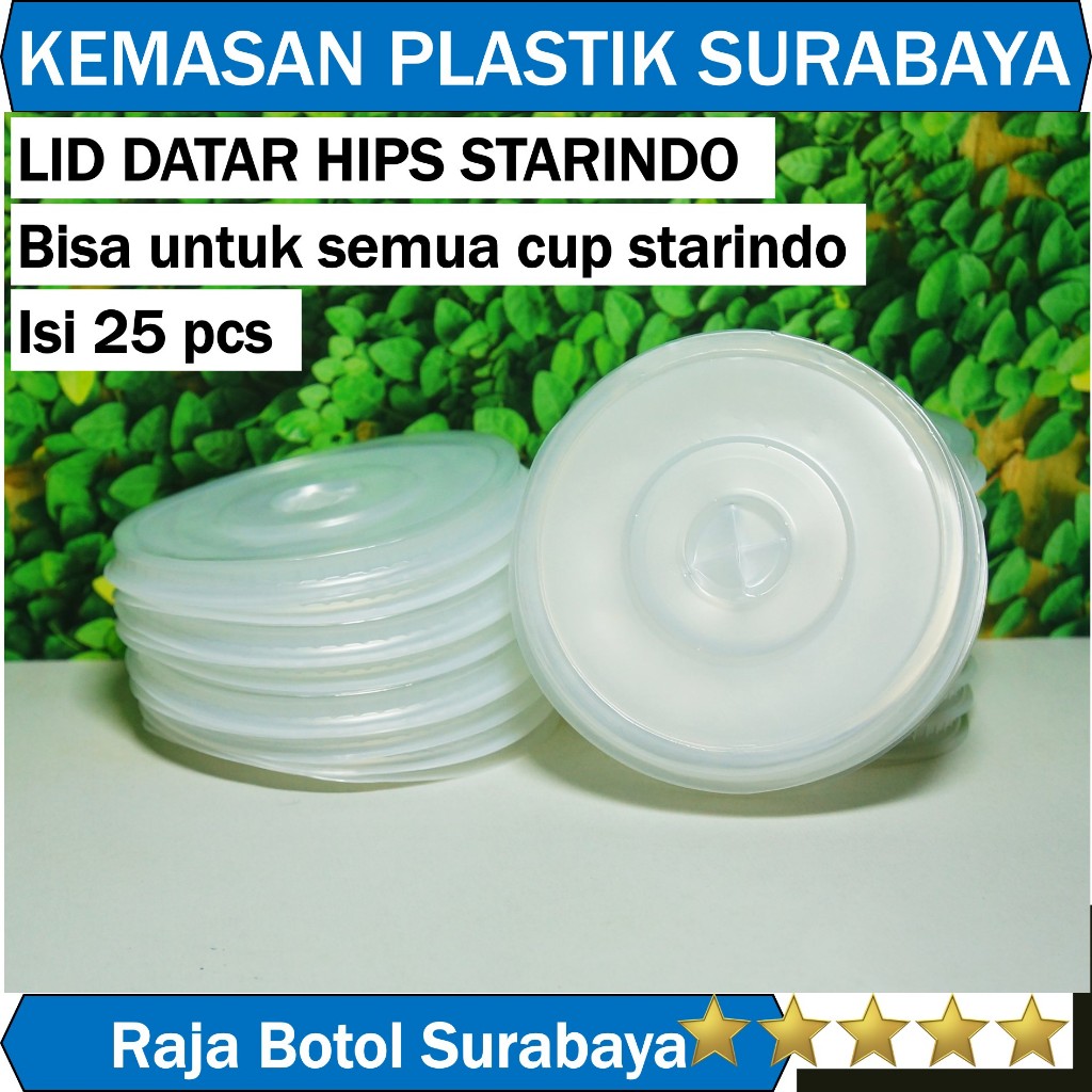 Jual 25pcs Lid Datar Cup Starindo Diameter Besar Tutup Gelas Plastik Isi 25 Pcs Shopee Indonesia 9046