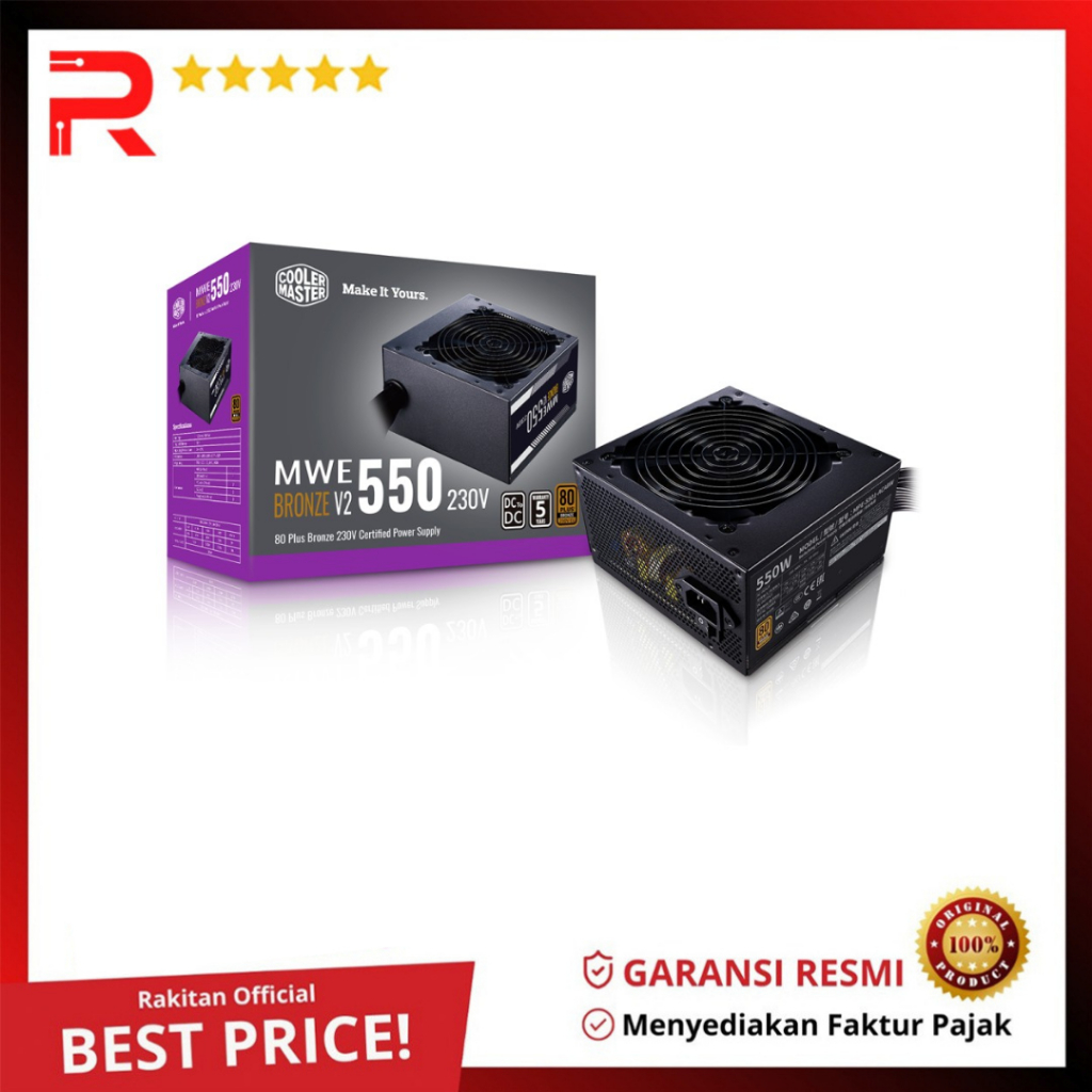 Jual PSU Cooler Master MWE 550 V2 80+ Bronze Power Supply 550 Watt ...