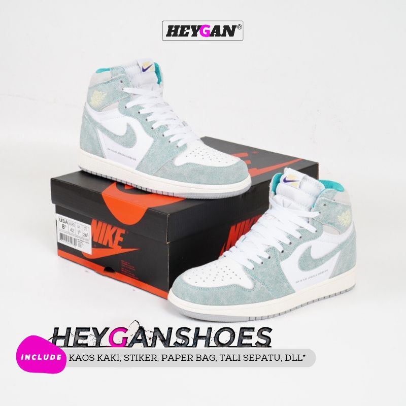 Jual Nike Air Jordan 1 Retro High Turbo Green Made In Vietnam | Shopee ...