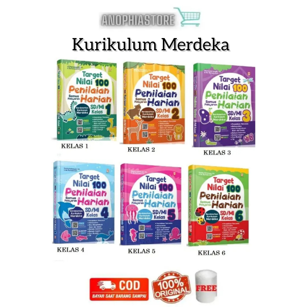 Jual Buku Ulangan Harian SD /MI Kurikulum Merdeka Target Nilai 100 ...
