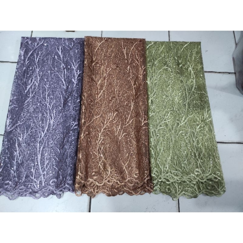 Jual Kain tile akar spangle harga per meter | Shopee Indonesia