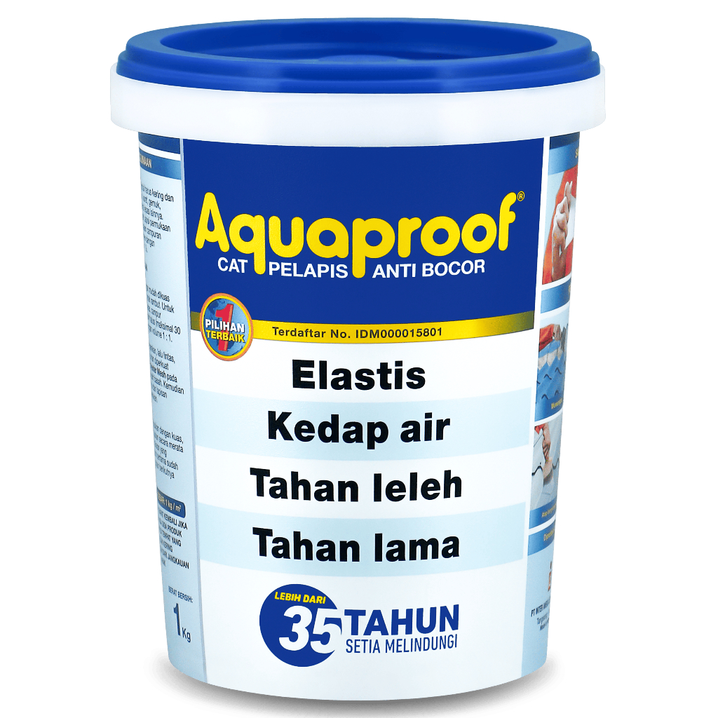 Jual AQUAPROOF CAT WATERPROOFING / CAT PELAPIS ANTI BOCOR 1 KG Shopee Indonesia