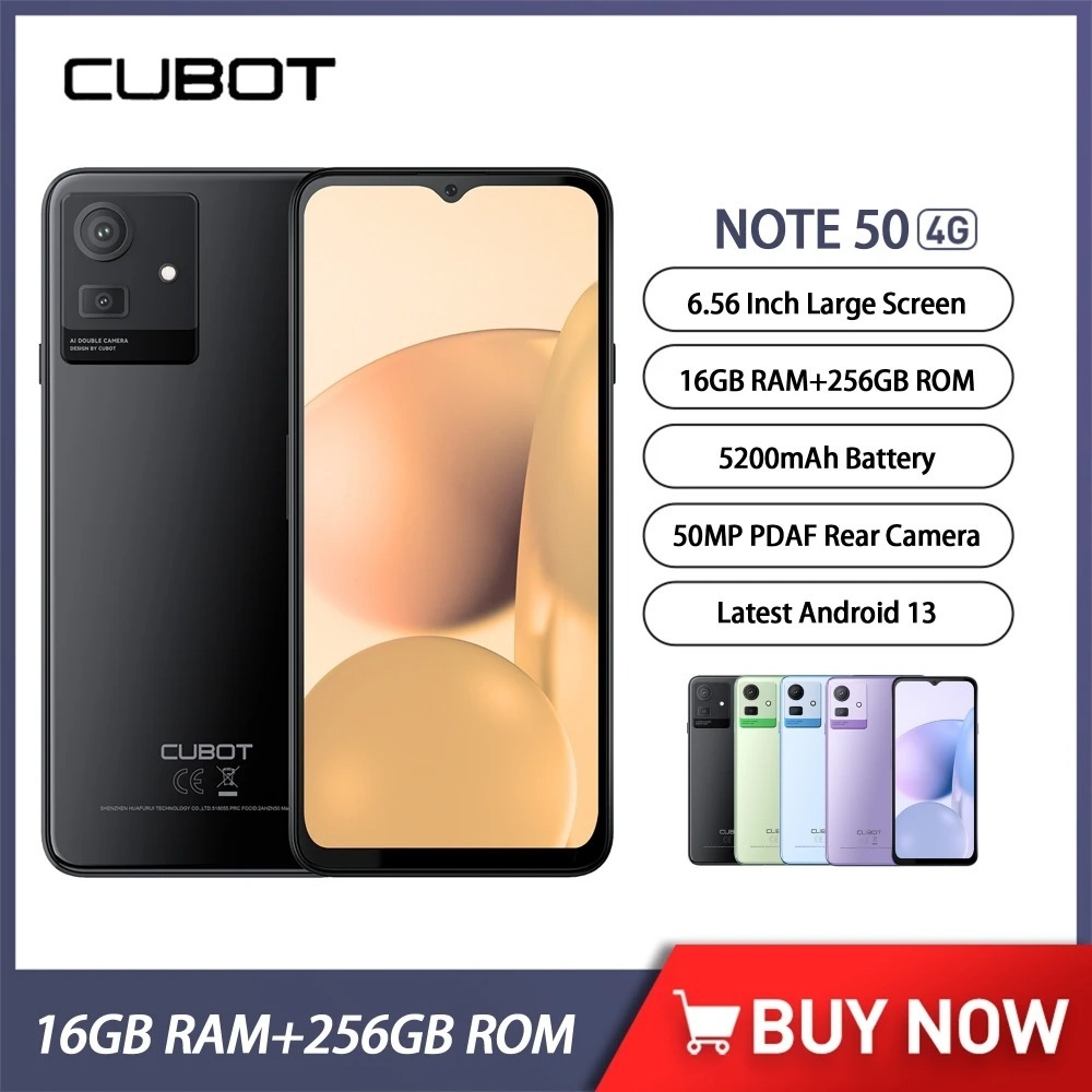 Cubot Note 40 Cheap 4G Smartphones Octa Core 12GB+256GB 6.56Inch HD 50MP  5200mAh Battery Android 13.0 Mobile Phone Face ID GPS - AliExpress