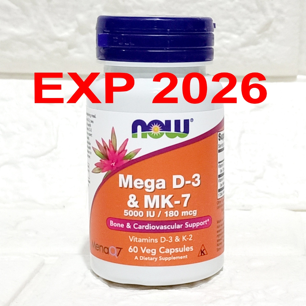 Jual Now Foods Mega Vitamin D3 Mk7 5000 Iu 180 Mcg Isi 60 Veg Shopee Indonesia 3477