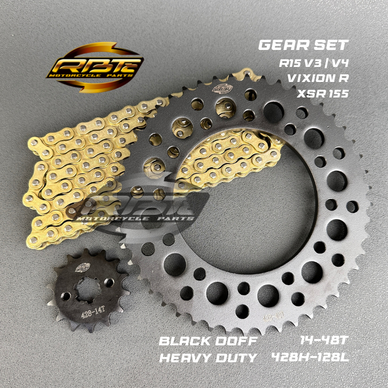 Jual GEAR GIR SET PAKET R15 V3 V4 VIXION R XSR 155 14T 48T Shopee