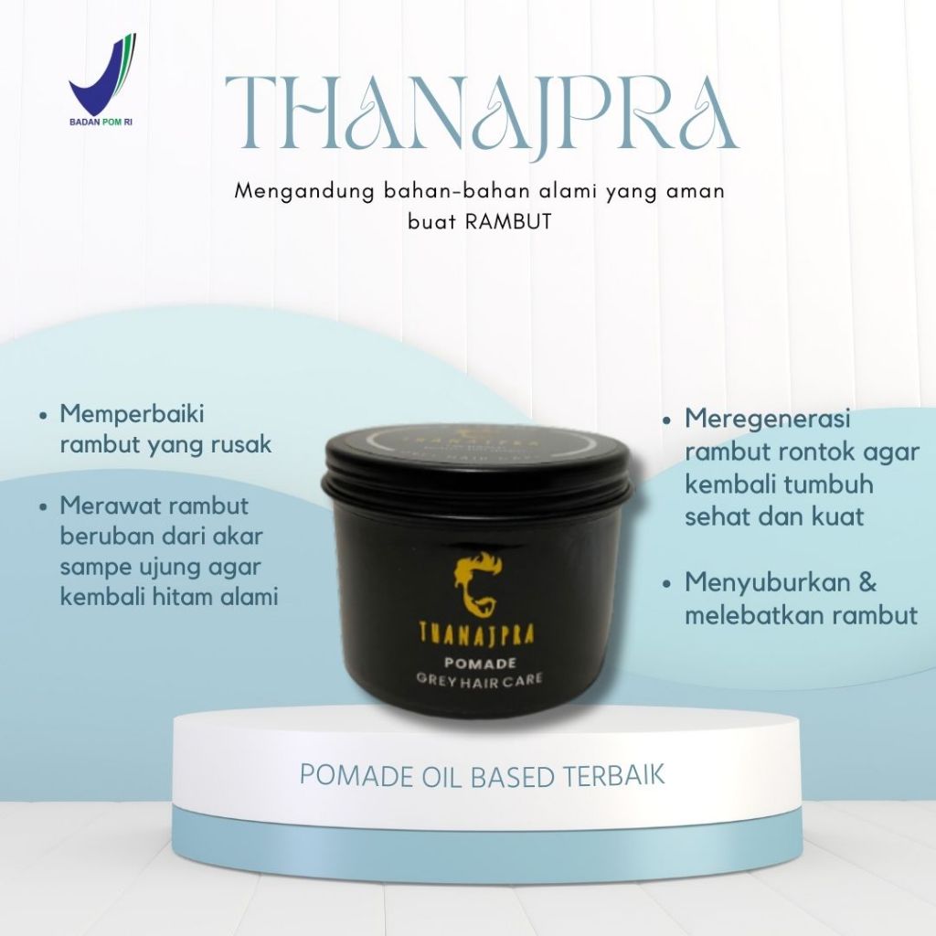 Jual Pomade rambut pria oil based warna hitam wangi penghitam rambut ...