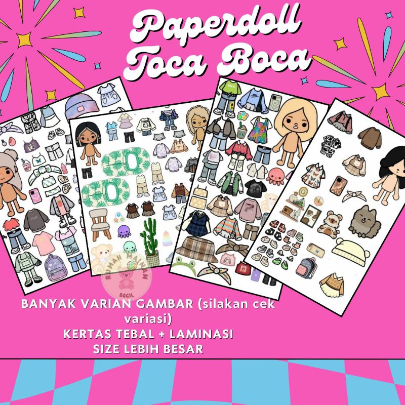 Toca Boca Beach Wedding / Toca Toca papercraft / quiet book pages /  Printable book for paper dolls