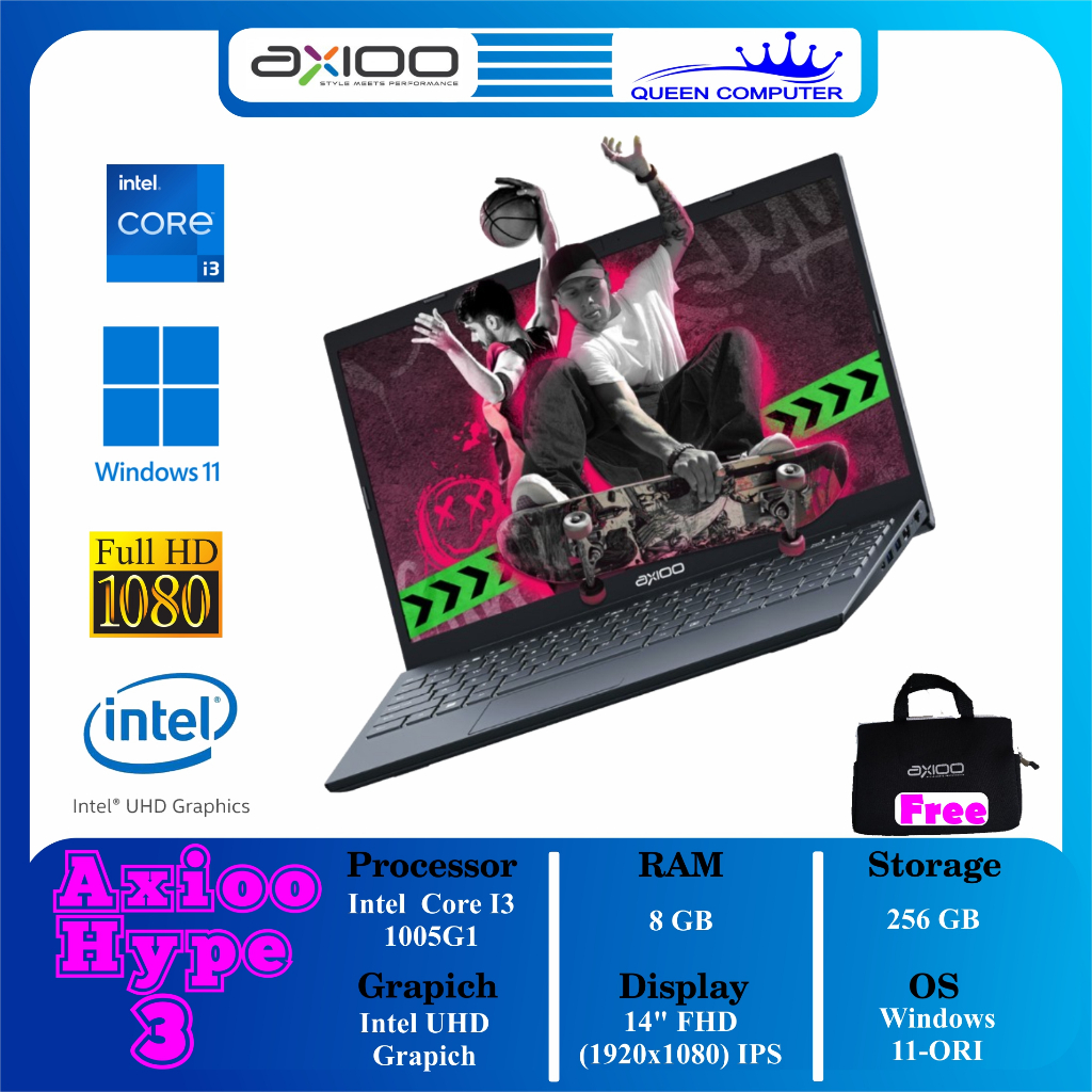 Jual Laptop Axioo Mybook Hype Core I G Ram Gb Ssd Gb Win Ori Shopee Indonesia