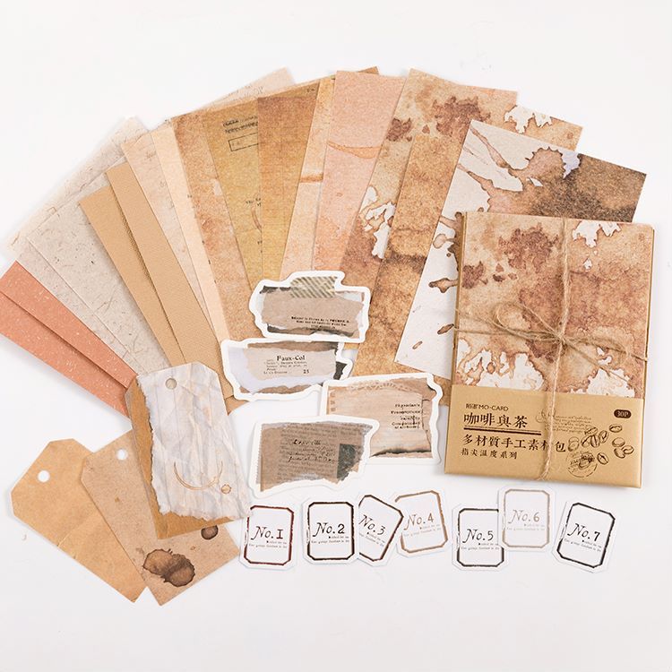 Jual [HARU] Fingertips Temperature Deco Paper Antique Design Journaling
