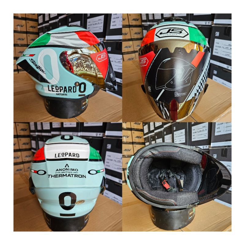 Jual Helm Js Armor Motif Gorola Leopard Single Visor Shopee Indonesia