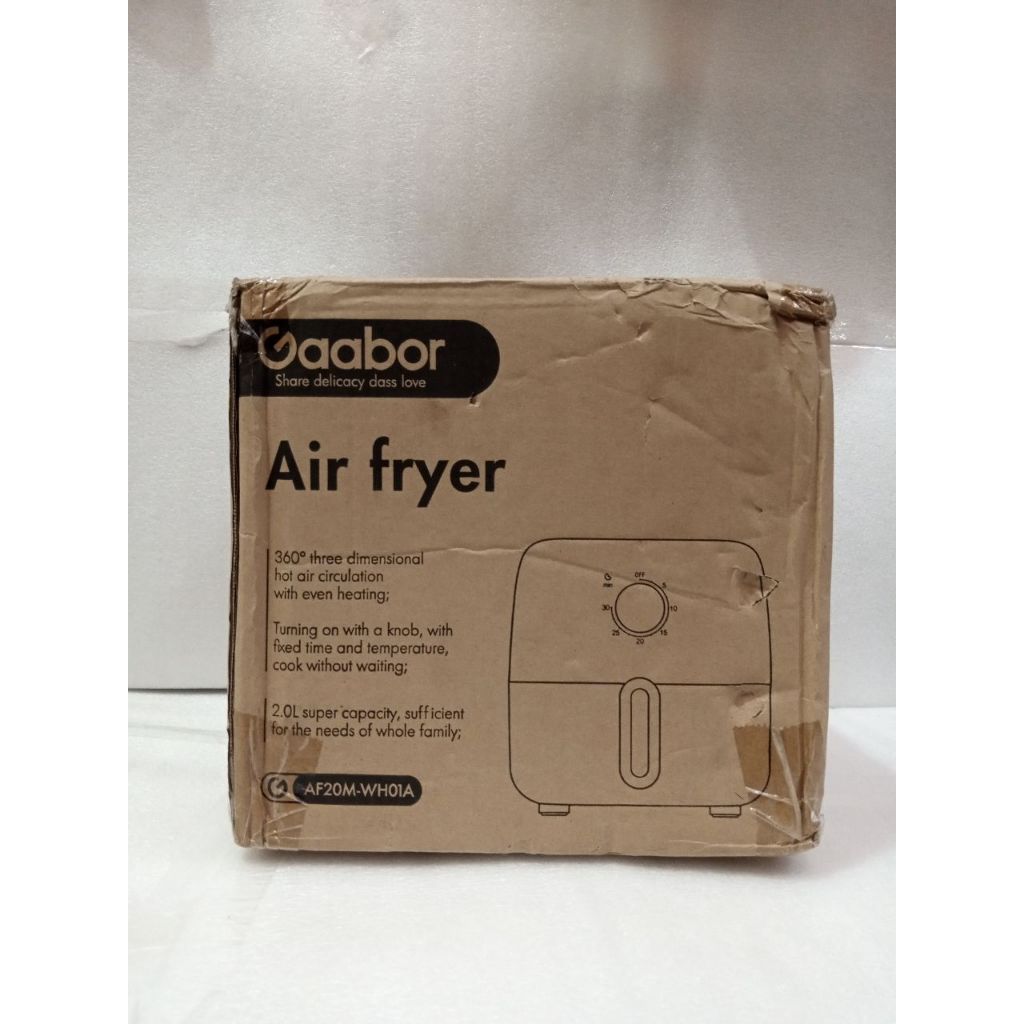 Jual [Defect Kemasan] Gaabor AF20MWH01A Air fryer Kecil Low Watt 600 W