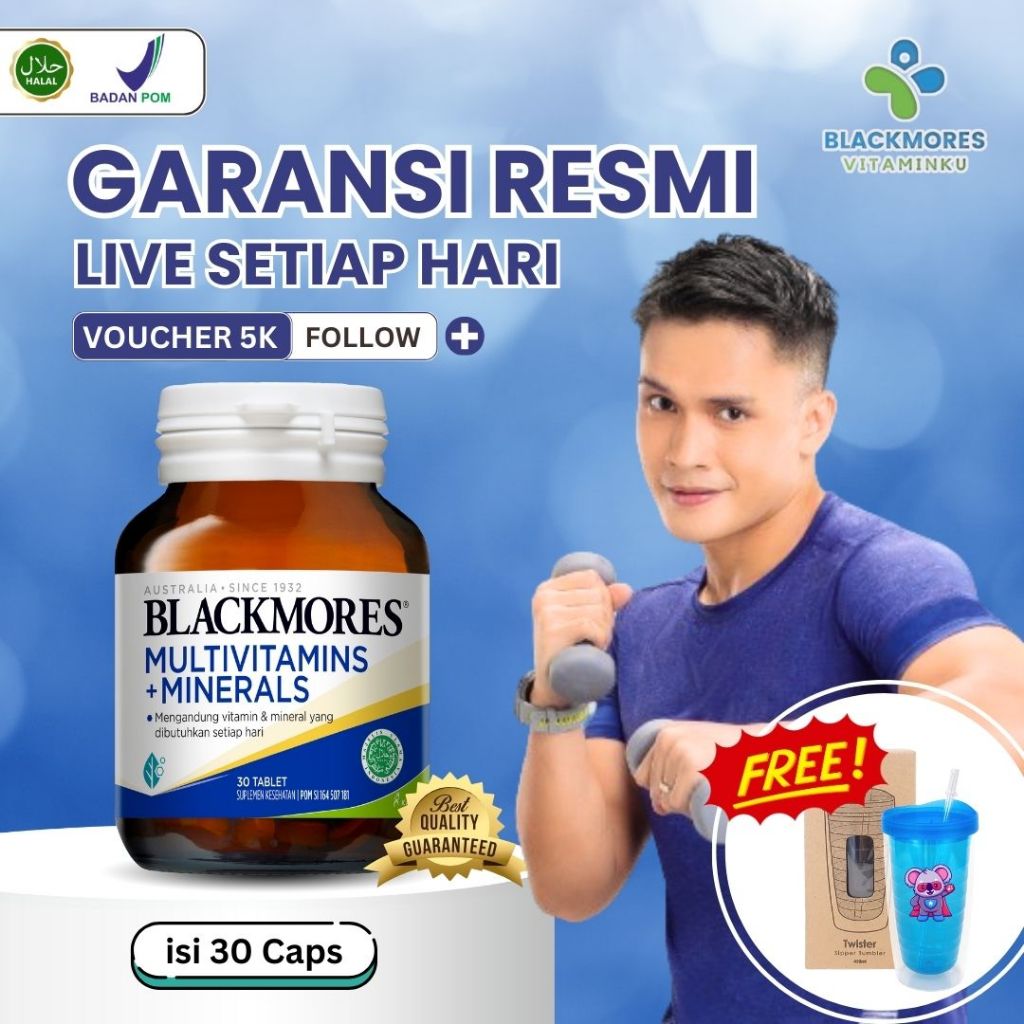 Jual [EXP 2025] Blackmores Multivitamins + Minerals Isi 30/ Stamina dan