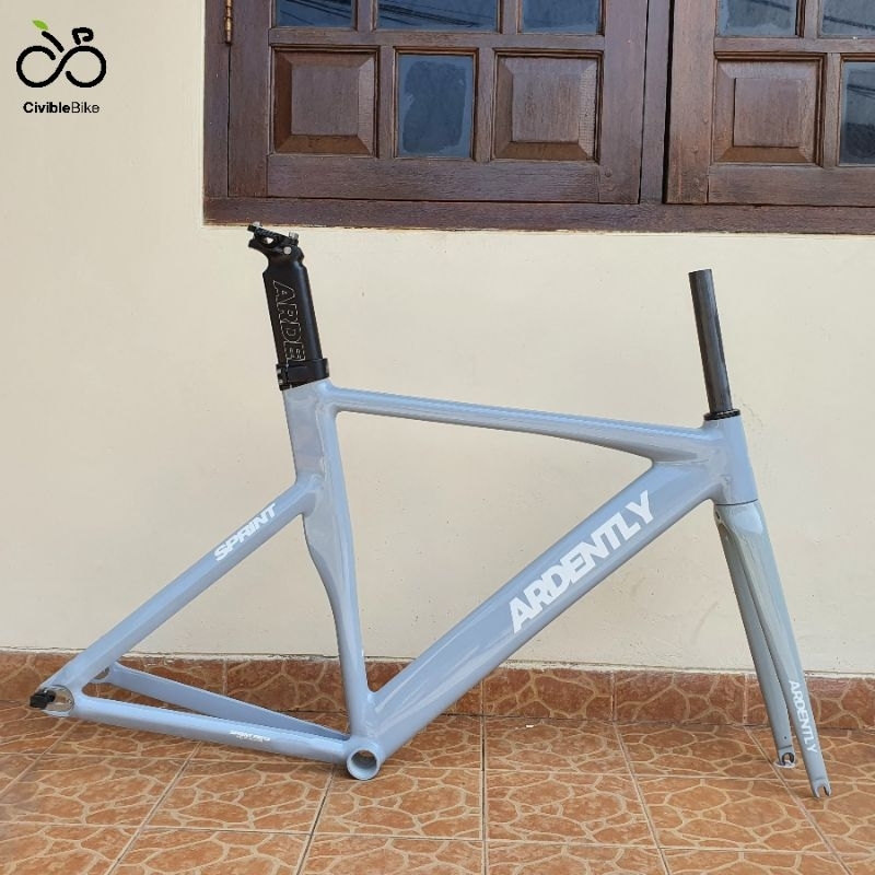 Jual Frameset Ardently Sprint Pista Alloy Carbon Fixie Track Shopee