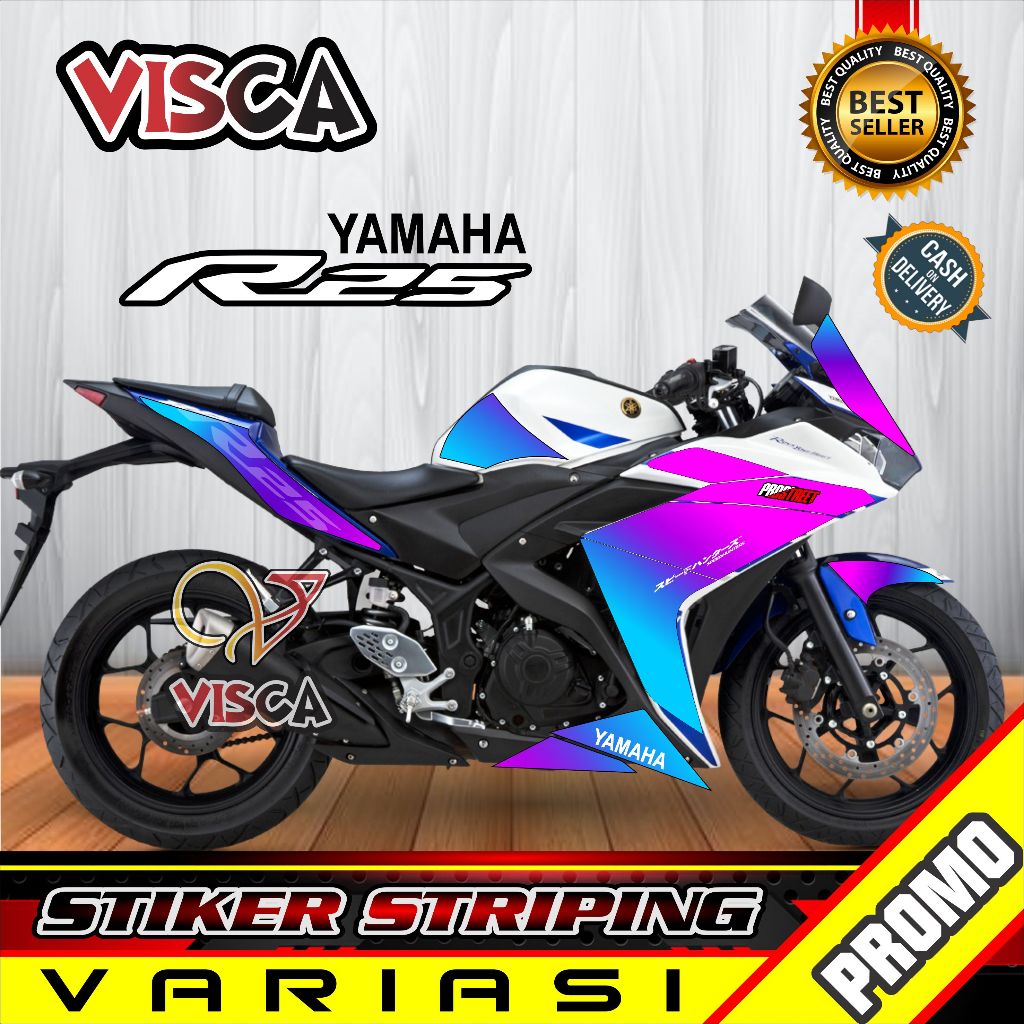 Jual Stiker Striping R25 Old Variasi BUNGLON | Shopee Indonesia