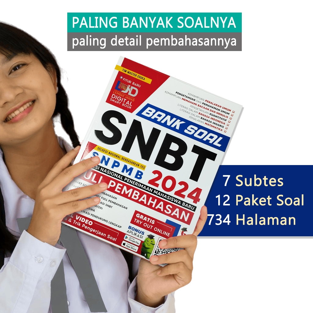 Jual Buku Bank Soal SNBT SNPMB 2024 Full Pembahasan: Soal-soal Full ...