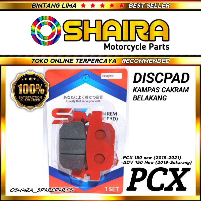 Jual DISCPAD BELAKANG PCX REAR / Kampas Rem Belakang PCX 150 PCX 160 ...