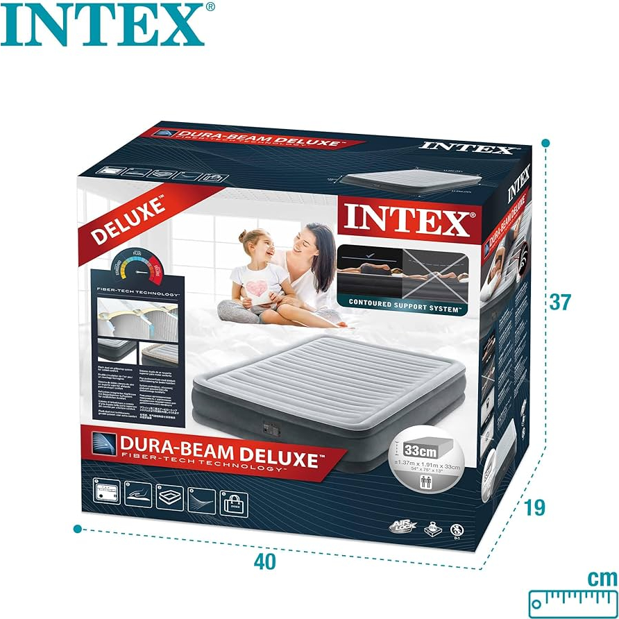 Jual Anekamainan INTEX Kasur Angin DOUBLE Durabeam PLUS 67768 Built-in ...