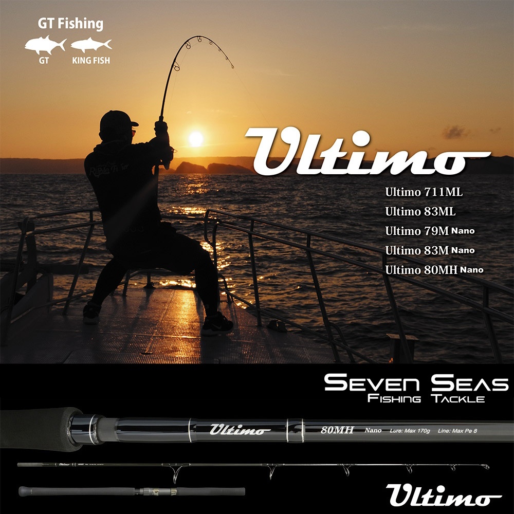 Jual Ripple Fisher Ultimo Popping Casting Rod Joran Pancing | Shopee ...