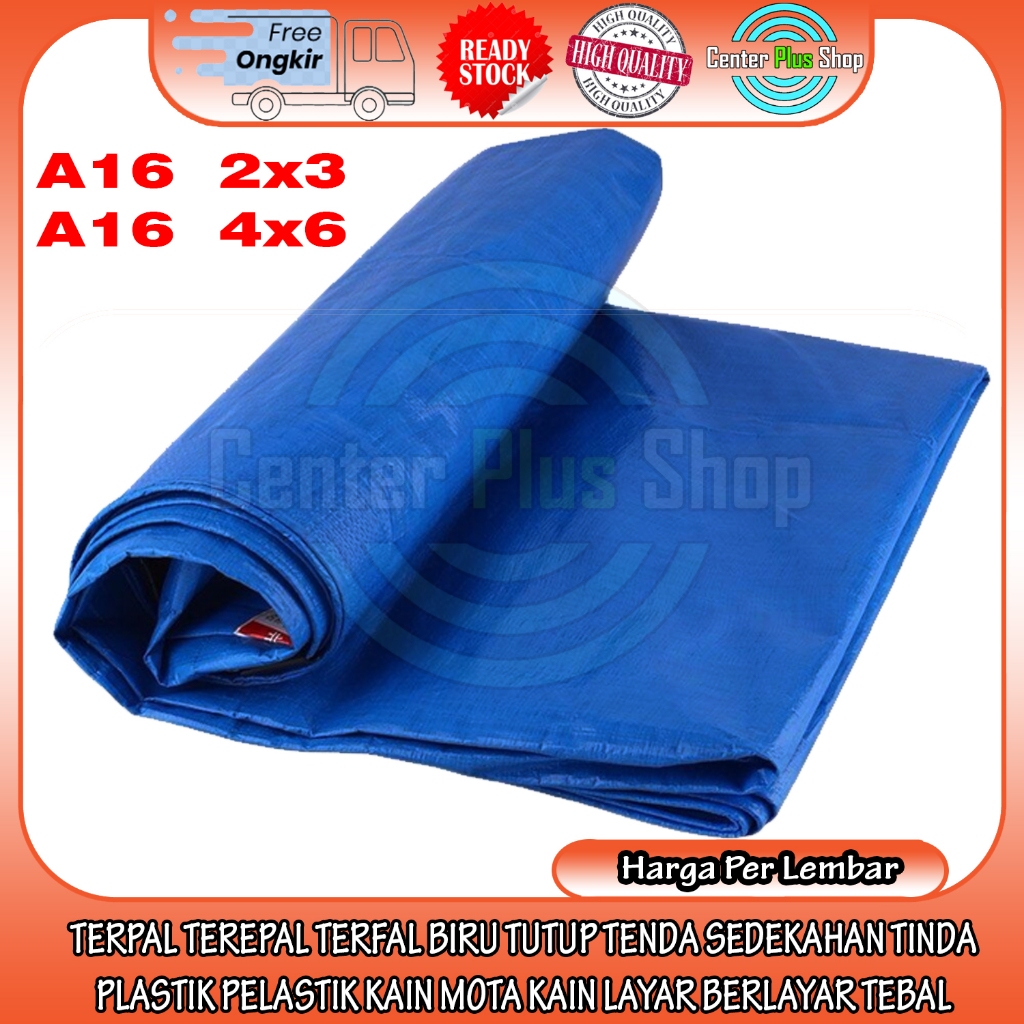 Jual TERPAL TEREPAL TERFAL JM BIRU TUTUP TENDA SEDEKAHAN TINDA A16 ...
