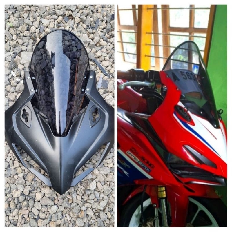 WINDSHIELD CBR 150R VISOR CBR 150R K45R MODEL TERBARU FULL JENONG  TINGGI,2021,2023