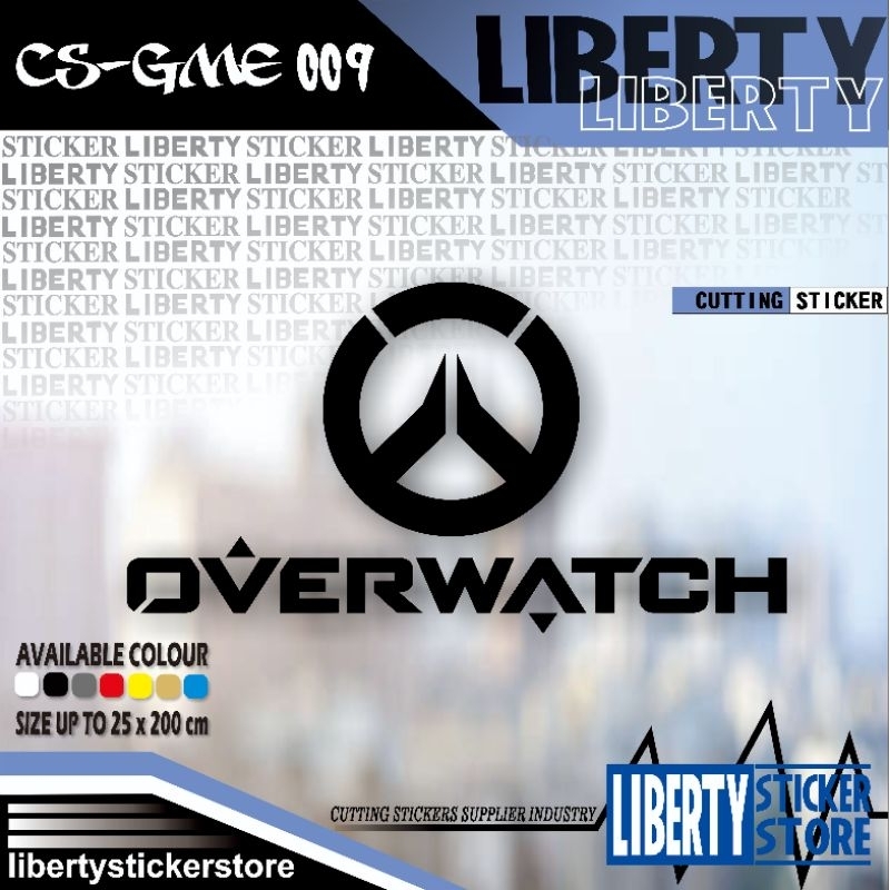 Jual Bebas Pilih Warna & Ukuran | Cutting Sticker Overwatch | Cutting ...