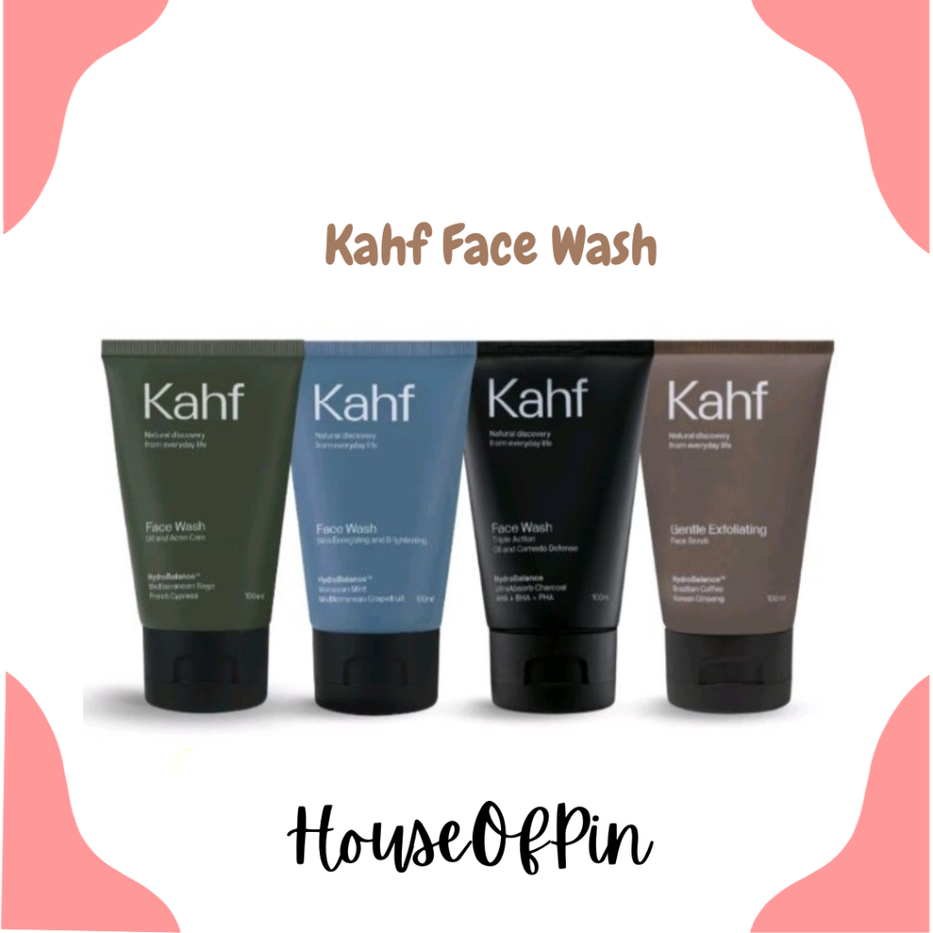 Jual KAHF Face Wash Gentle Exfoliating Series Pria Men 100ml Shopee