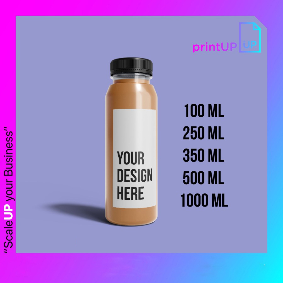 Jual CETAK STICKER LABEL BOTOL KEMASAN MINUMAN KOPI SUSU LITERAN ...