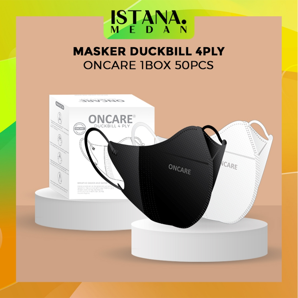 Jual MASKER DUCKBILL 4PLY ONCARE 1BOX 50PCS | Shopee Indonesia