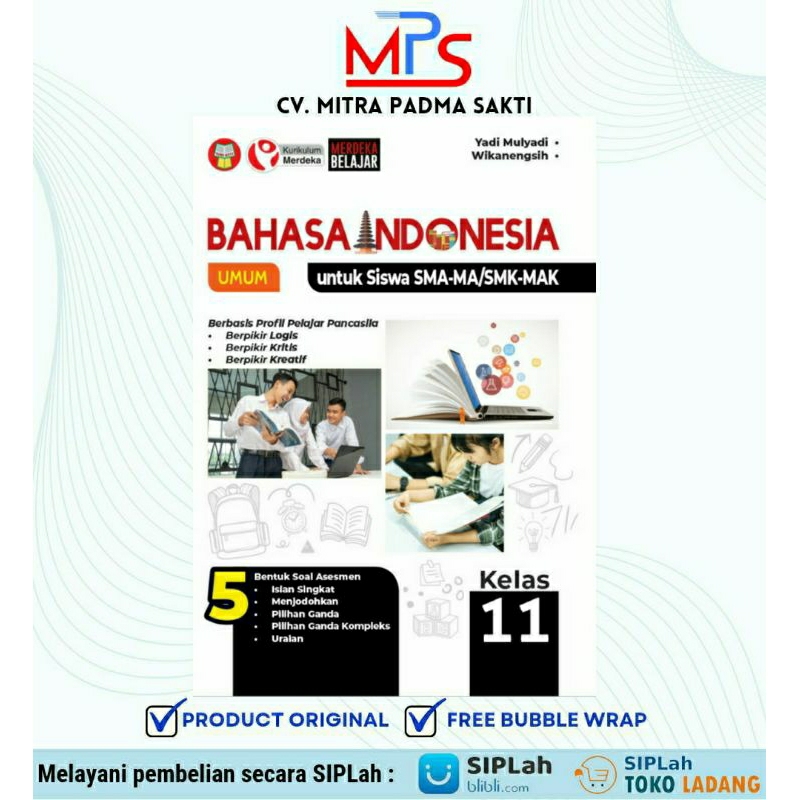 Jual BUKU KURIKULUM MERDEKA BAHASA INDONESIA UNTUK SISWA SMA-MA/SMK-MAK ...