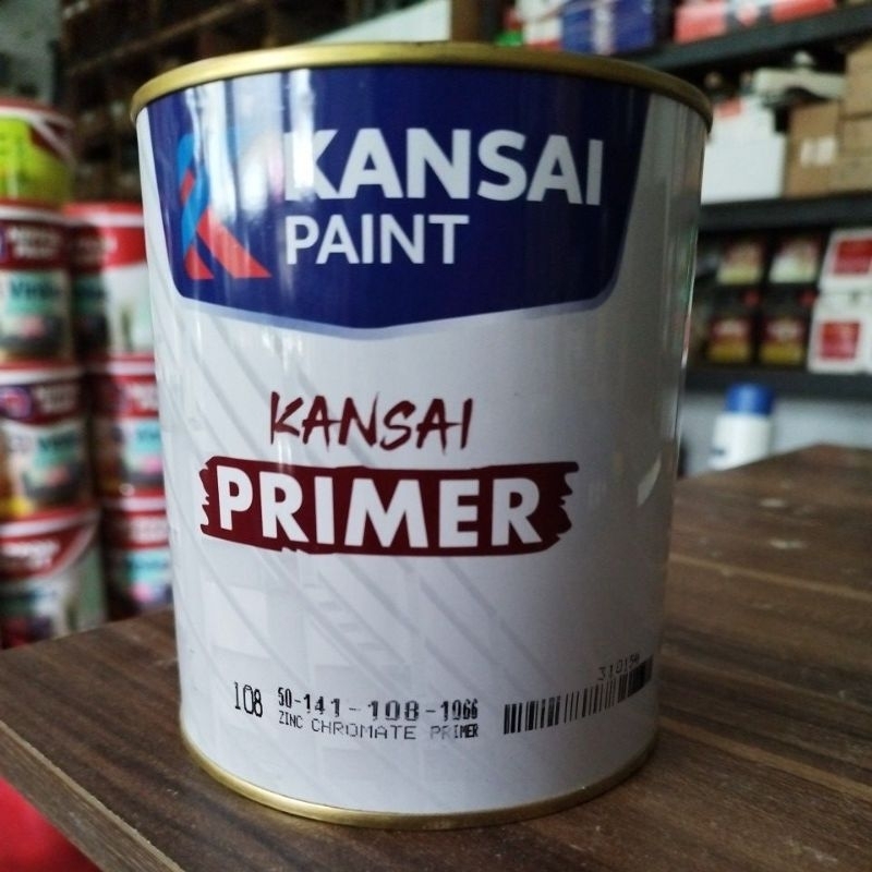 Jual Cat Dasar / Primer / Meni besi 108 Zinc Chromate 1 kg By kansai
