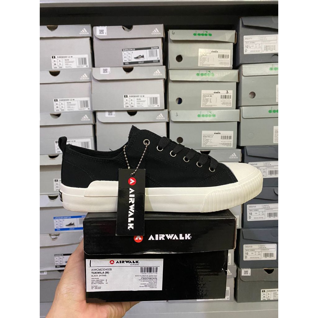 Jual Airwalk Tukwila Black Men's Shoes Original Shopee Indonesia