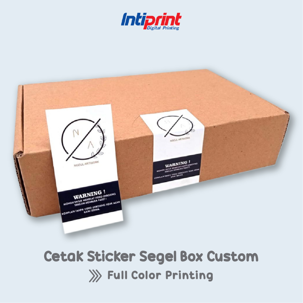 Jual Cetak Sticker Segel Paket Box Custom Sticker Segel Kemasan Hampers Shopee Indonesia